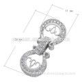 white gold plated lovely shape jewelry screw clasp